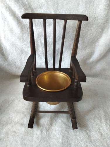 Vintage 1970s wooden rocking - 1970s,