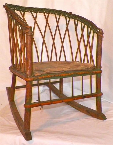 Childs wicker rocker rocking - rocker,