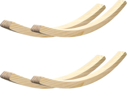 Pair bent oak rocker - 2, runners